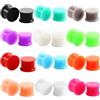 Dsnyu Tunnel Silicone 20mm, Orecchini Uomo Dilatatore Plug Piercing Forma Rotonda Multicolore Donna Gioielli 24 Pezzi