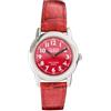 Pierre Bonnet 9261 Orologio Donna Ragazza 27 mm Quarzo PC21, Quadrante con Numeri Arabi, Cinturino Ecopelle Colorato, Vetro Minerale Sottile (Rosso)