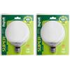 Beghelli - SUPER Led Lampadina Led E27 Luce Bianca, Lampadina Led a Globo 16W, 1600lm, 4000K (Confezione da 2)