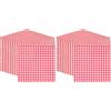 Talking Tables Table Fun 100 Tovaglioli di Carta Morbidi a Quadretti Rossi, Monouso per Feste Compleanni Matrimoni Catering Picnic BBQ Riciclabili Made in EU 2 Strati 33cm (Confezione da 2)