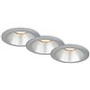BRILONER - Set di 3 luci da incasso, portalampada da incasso GU10, faretti da incasso, cromo opaco, 95x61 mm