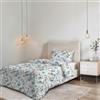 Italian Bed Linen Parure Copripiumino NO STIRO KARMA - prodotto in Italia - Set Copripiumino - Letto Piazza e Mezza, Microfibra - Sacco 200x200 cm + Patella e Federa 50x80 cm - RAMAGE