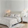 Italian Bed Linen Parure Copripiumino NO STIRO KARMA - prodotto in Italia - Set Copripiumino - Letto Matrimoniale, Microfibra - Sacco 250x200 cm + Patella e 2 Federe 50x80 cm - FUN TORTORA