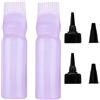 LYITZW 2 Pezzi Applicatore bottiglia per capelli, Flaconi Applicatori con Ugello, Flacone Applicatore di Olio con Graduata, Contenitori Liquidi da Spremere per Capelli Bottiglia di Vernice Coll