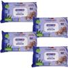 Generico Salviette Senior Igiene Adulti Maxi 20 x 28 cm, 200 pz (4 confezioni da 50 salviette) Aloe Vera, Glicerina e Vitamina E, Senza Alcool, pH Fisiologico