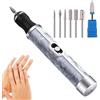 Generic Lima per unghie elettrica, manicure per smerigliatrice per unghie, smerigliatrice per unghie per umani, trapano per macinazione, infermieristica, peeling, lucidatura, strumenti acrilici
