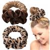 XFSRG 2 Pezzi Scrunchie per Ricci Senza Calore Bigodino Fascia Morbide per Capelli Dormienti Danneggiare i Tuoi Capelli per Tutti i Tipi di Capelli (Leopardato)