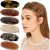XFSRG 6 Pezzi Fermagli per Capelli Ovali Grandi Fermagli Retrò Effetto Tartarugato per Donna Clip Eleganti per Matrimonio Feste e Capelli Spessi