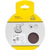 Klingspor Set di griglie abrasive AN 400 (per vernice, vernice, mastice, ecc., per la lavorazione della superficie, 125 mm) 367328