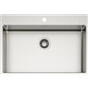 SCHOCK | Lavello Cucina 'NEW TECHNICK PLUS N100 XL Acciaio Inox 304, 750X510, interno vasca 700x400, Lavello 1 Vasca in Acciao Inox Spazzolato, Abbinabile con Miscelatori, Piani Cottura e Forni