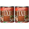 TIXE Flatting a Solvente per Legno | Vernice di Finitura a Solvente per Legno Pronta all'Uso con Filtri Raggi UV | Vernice per Legno Lucida | 750 ml | Made in Italy (Confezione da 2)