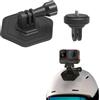 Buziba Kit di base adesiva per casco adesivo curvo per DJI Osmo Action 4, supporto adesivo flessibile per Insta360 GO3/GoPro e la maggior parte delle action cam
