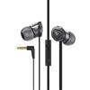 Creative Hitz MA500 High Performance - Set di auricolari ad alta capacità isolante, controllo In Line e microfono, colore: Nero