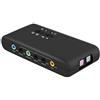 LEAGY Scheda Audio USB Esterna DTS Dolby 7.1 Compatibile Win 8 uscite, 2 x Mic in,Registrazione e Riproduzione contemporanea, 1x SPDIF in e out, Line in e Line out Jack da 3,5mm