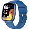 Alutoria Smartwatch Bambini-Orologio smartwatch bambino IP68 con 110+ Modalità Sportivo Contapassi Frequenza Cardiaca Monitor Sonno-Orologio sportivo bambini Smart watch ragazzi e ragazze Ado 4-15 Anni Azzurro