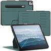 ZUGU CASE iPad Air Custodia 13 (M4 2026/M3 2025/M2 2024) iPad Pro 12.9 (3a/4a Generazione) Cover Protettiva con 10 Angoli Regolabili Magnetico, Ricarica di Apple Pencil, Auto Svegliati/Sonno [Pino]