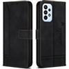 Bravoday Cover per Samsung Galaxy A23 / Galaxy M13 / Galaxy F13 / Galaxy M23, Flip Custodia in Pelle PU Portafoglio Custodia per Galaxy A23 / Galaxy M13 / Galaxy F13, con Slot per Schede, Nero