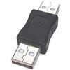 REY Adattatore USB 2.0 da maschio a maschio Connettore prolunga nero