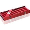 EZDIY-FAB M.2 2280 SSD dissipatore di calore, doppio lato, raffreddamento SSD ad alte prestazioni per SSD PCIE NVME M.2 SSD o SATA M.2 SSD - Rosso