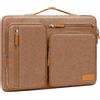 MOSISO 16 pollici Custodia Laptop, 15-15,6 pollici Custodia PC Compatibile con MacBook Pro 16, HP, Acer, Dell, Lenovo, ASUS, Lato Aperto Borsa con 4 Cerniera Tasche&Maniglia, Moka