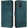 Bravoday Cover per Motorola Moto E13 / Moto E13, Flip Custodia in Pelle PU con Slot per Schede, Portafoglio Custodia per Motorola Moto E13 / Moto E13, Verde