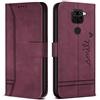 Bravoday Cover per Xiaomi Redmi Note 9 / Redmi 10X 4G, Flip Custodia in Pelle PU Portafoglio Custodia per Xiaomi Redmi Note 9 / Redmi 10X 4G, con Slot per Schede, Vino Rosso