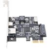 Bewinner Scheda di Espansione USB 3.2 Gen1, Adattatore PCIe A 3 Porte con USB A, Tipo C E Header Interno Tipo E, 5 Gbps per Computer PC Desktop Wins 7 8 10 11