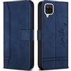 Bravoday Cover per Galaxy A12 / Galaxy M12 4G / Galaxy F12 4G, Flip Custodia in Pelle PU Portafoglio Custodia per Galaxy A12 / Galaxy M12 4G / Galaxy F12 4G, con Slot per Schede, Blu