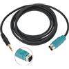Gettimore Cavo adattatore interfaccia ingresso AUX stereo da 3,5 mm compatibile con modelli Alpine Full Speed CDA‑9835 a CDA‑9887, CDE, DVA, IDA, serie IVA, nero