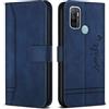 Bravoday Cover per Oppo A53 2020 4G / Oppo A32 2020 4G / Oppo A53S 4G / Oppo A33 2020 4G, Flip Custodia in Pelle PU Portafoglio Custodia, con Slot per Schede, Blu