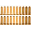 cyclingcolors 20x Tappi per Cavi Freno Cambio Bici Copertura per Terminale Fili Bicicletta Copri Estremità Filo Cappuccio Alluminio, giallo