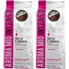 Caffè Vergnano 1882 - Caffè In Grani Aroma Mio Intenso - 1 confezione da 2 Kg