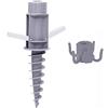 Sekey Base per Ombrellone - Picchetto per Ombrellone da Spiaggia con Trivella e Gancio, Supporto per Ombrellone per Aste da 22-32 mm, per Sabbia e Terra, Grigio