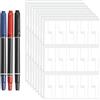 JDNFKG 8 Foglie Di Carta Marcatore Per Cavi, 3 Segni, Adesivi Per Etichette Impermeabili, Etichette Di Lettura Di Identificazione Della Classificazione, Forniture Per Ufficio.