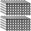 QUARKZMAN 12 Fogli Adesivi Numerati Consecutivi 1-50 Adesivi Numerati Nero | Per Ordinare Organizzare Scatole Di Archiviazione Armadietti, Etichette Numerate, Rotondi