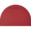 Eglooh - Diana - Sottomano Scrivania Ufficio in Cuoio Rosso Vivo - cm 80x50 - Scanso Portapenne e Cuciture Artigianali - Made in Italy