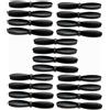 LILYY Accessori per droni 20pcs 4D-V9 Mini RC Drone V9 eliche Lame di Protezione Foglia d'Acero Pezzi di Ricambio Facile da installare(White)