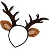 Generico Canda Di Renna Di Natale - Casa Di Corna Di Cervi Realistici, 8.39x9.41 Chiesa Per Le Orecchie Inchesanimale, Costume Di Cosplay Cervo | Cfabric + PP + PP Cotton Natalizi Boppers Cape