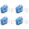 SazkJere 4Pcs 4.3g Micro Coreless Servo GH-S43D Digital Servo Mini Super Light 3.6V-4.8V per il Telecomando Aerei DIY RC Airplane