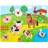 FANCY Puzzle Legno Bambini 1 2 Anni Giochi Educativi Giocattoli Montessori Idea Regalo per Ragazze e Ragazzi (Fattoria)
