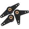 TOYANDONA Braccio Timone Rc Barca in Nylon con Inserto in Rame 3 Pezzi Nero