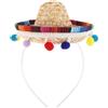 LRXIYODE Mini Cappelli Messicani, Cappello Pazzo Leggero Cerchietto, Accessorio Festa Cinco De Mayo per Compleanni e Carnevale