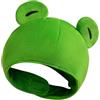Generico Berretto da rana cartone animato - Adorabile cappello in peluche, comodi copricapi per cosplay di animali, berretto regolabile per orecchie , morbido e divertente accessorio per feste | Copricap