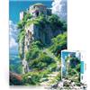 AITEXI puzzle 1000 pezzi per adulti Paesaggio in stile Ghibli Difficile da completare ma divertente e umoristico Interazione genitore-figlio 52x38cm