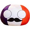Generico Peluche Country Ball - Palline Di Peluche Ripiene In Cotone PP, Comode Palline Nazionali Imbottite, Simpatici Cuscini Di Peluches Con Pallines Di Campagna Per Il In Ufficio, Giocattoli Anime