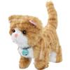 CoudarTitie Gattino Che Cammina E Miagola, Peluche Interattivo Elettronico, Versatile, Regalo di Compleanno Leggero, Strisce Gialle