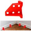YIHONSHINE Set professionale da 60 distanziatori per pavimenti, per laminato, vinile e parquet, con spazi di 0,63 cm (1/4") e 0,85 cm (1/3"), riutilizzabili per una posa precisa (60 pezzi, rosso)