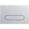 Mino Plus Placca di Comando WC,Placca di Comando a Doppio Pulsante,Dimensioni 245×162 mm,Adatto alla maggior parte dei WC,Completa di Set di Leve di Scarico e Telaio di Montaggio (A-Bianco)