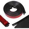 EFUTURETIME 3 Metri PVC Strisce di Copertura per Tappeti, Profilo di Transizione per Moquette e Pavimenti, per la Decorazione e Il Fissaggio dei Bordi, Nero