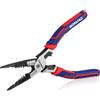 WORKPRO Pinza a Becchi Lunghi/Crimper e Chiave Ingelese 7 in 1, Pinza ad Ago per Cavi da 16-10 AWG (1,3-2,6 mm), Utensile Multifunzione Cr-V per Elettricisti